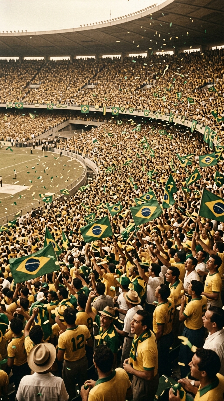 El Maracaná en 1950: doscientas mil personas celebrando antes de tiempo